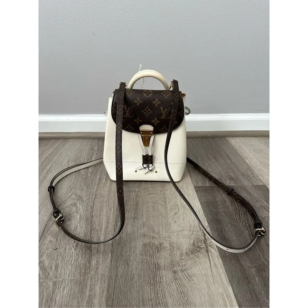 Louis Vuitton Patent Monogram Hot Springs Backpack Snow